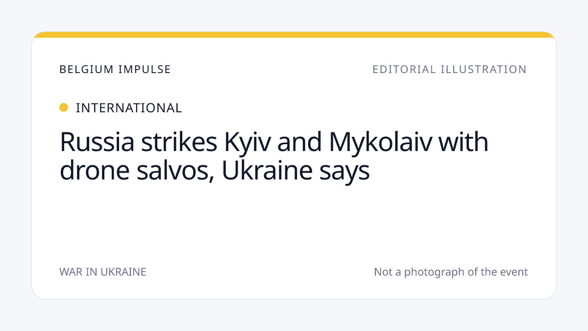 Russia strikes Kyiv and Mykolaiv with drone salvos, Ukraine says