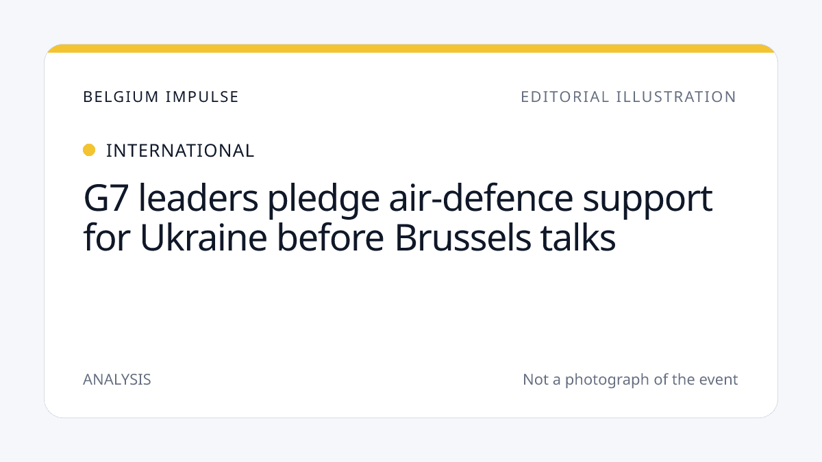 G7 leaders pledge air-defence support for Ukraine before Brussels talks